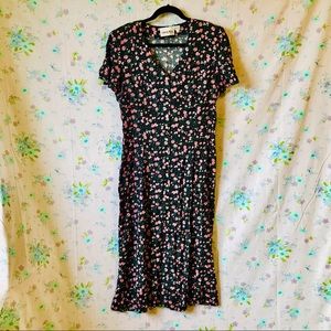 Caroline Wells Vintage Floral Dress, Size 12